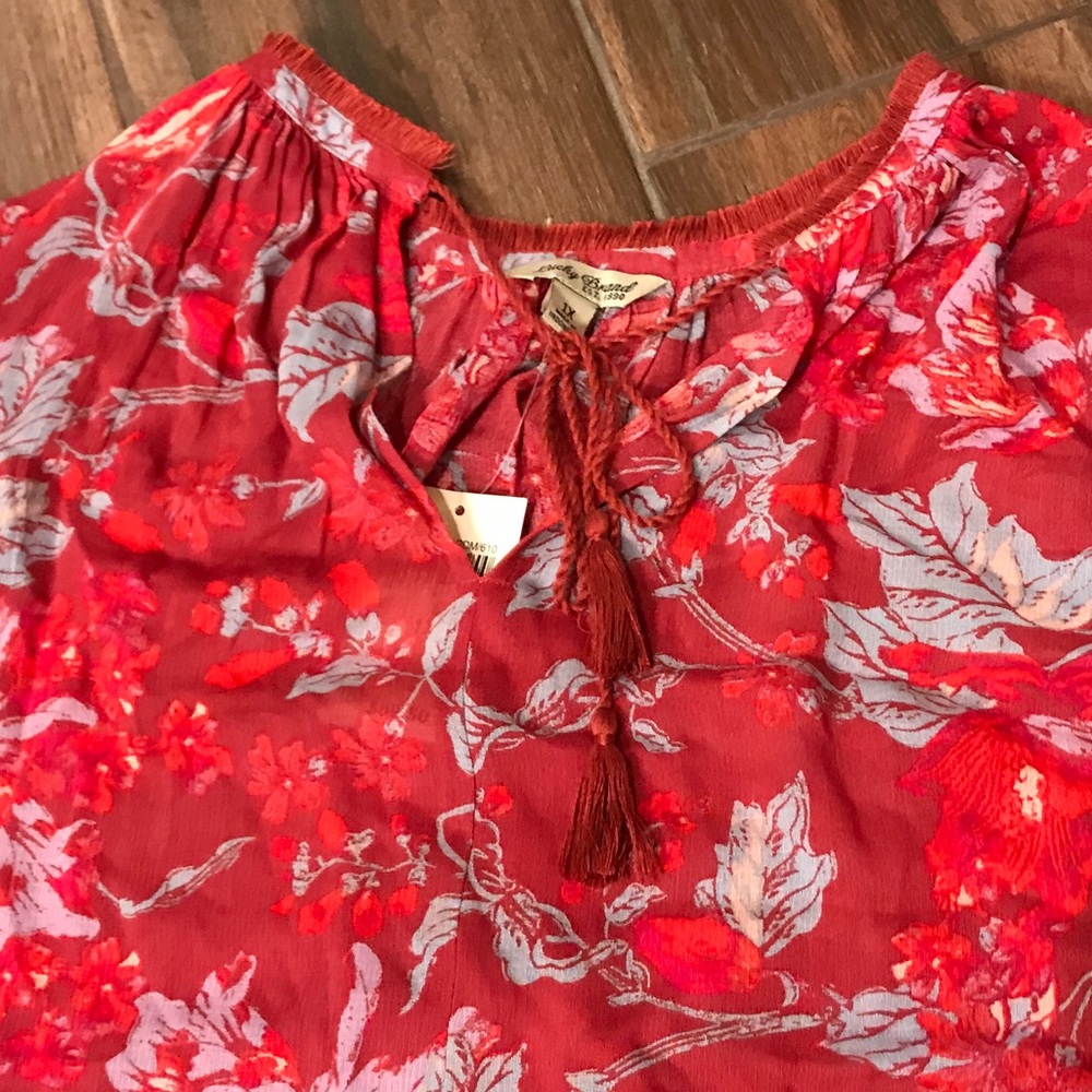 👚 NWT Lucky Brand women’s long sleeved top - Picture 2 of 3